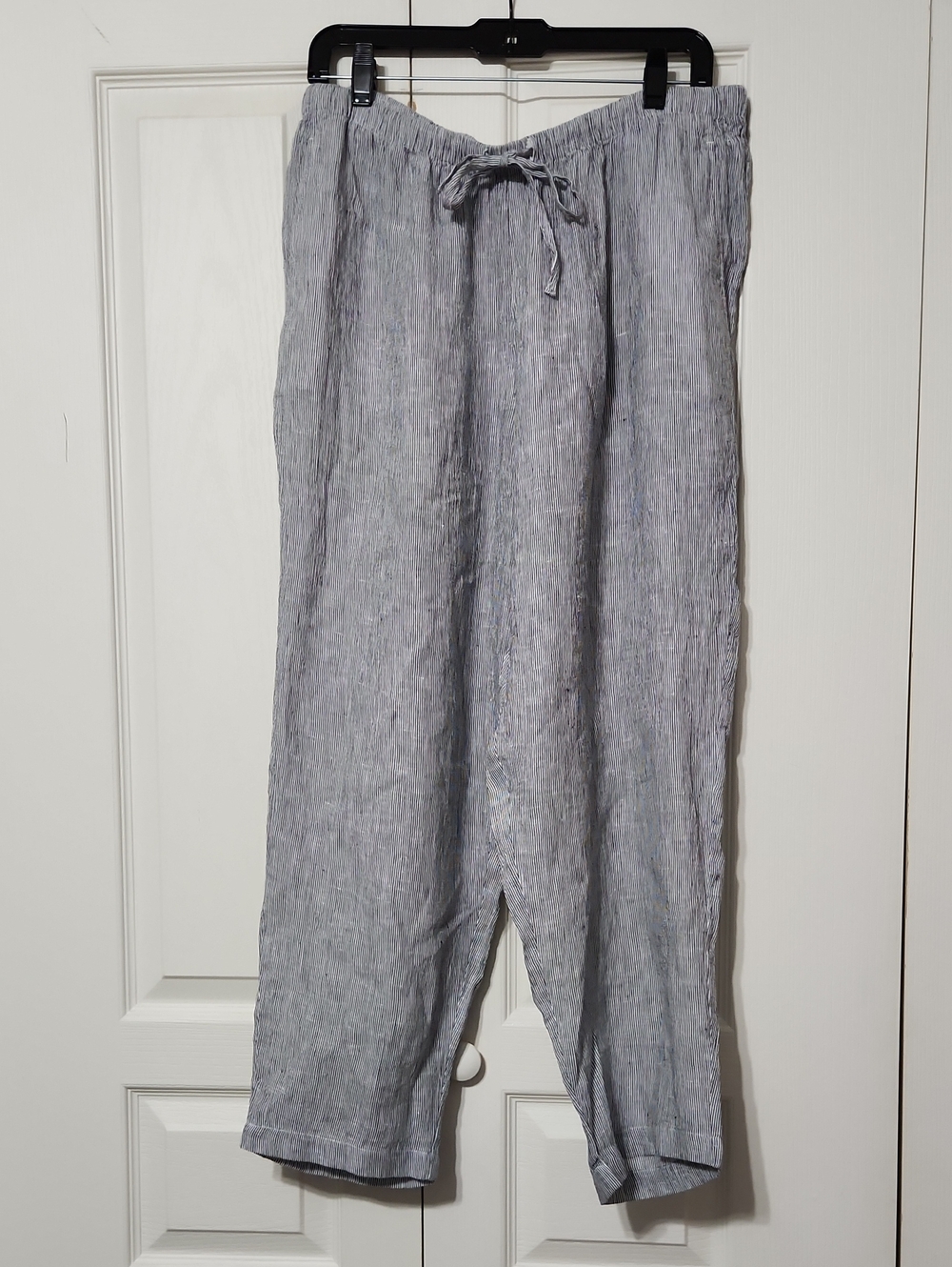 NWT Eileen Fisher Organic Linen Tapered Ankle Pant. Size PL - Picture 3 of 10